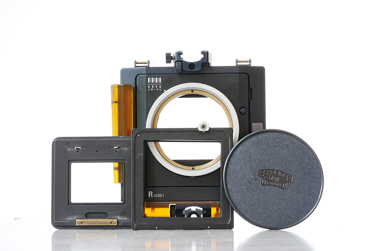 Arca Swiss RM3Di Technical Camera with Rotamount, Hasselblad V digital back adapter and Schneider body cap