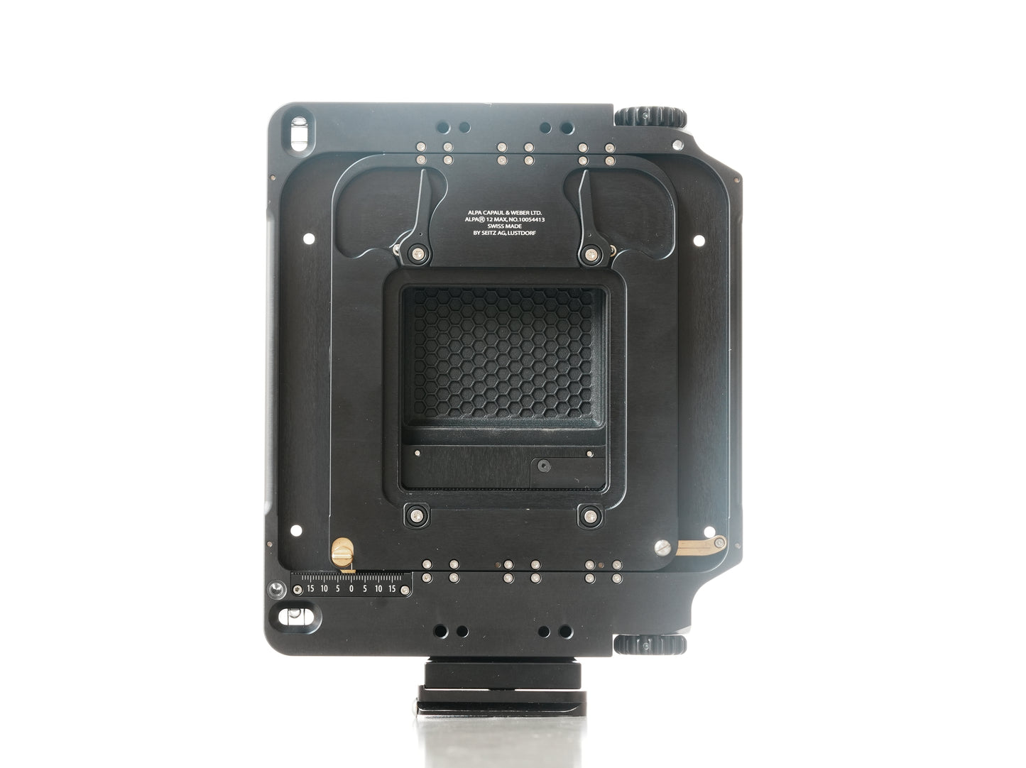 Alpa 12 Max Technical Camera with stitching adapter and body cover